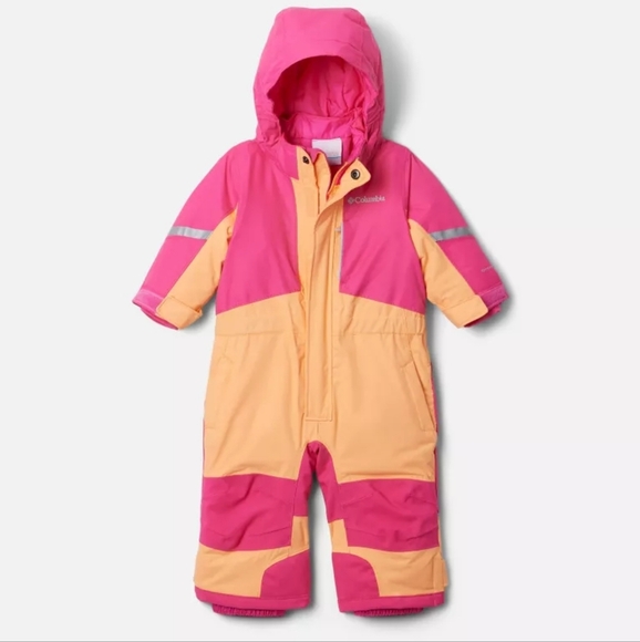 NWT COLUMBIA BABY BUGA SUIT Size 0-3 months peach and Pink color Super Nice ! - Picture 1 of 13